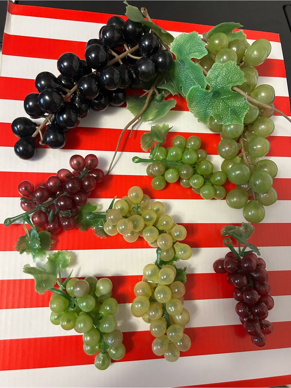 Vintage Decorative Faux Grape Clusters